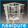 Square bling tall cheap crystal vase for decoration